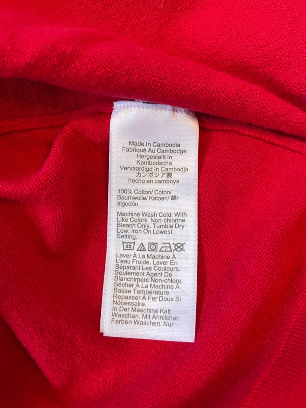 J. Crew Red Ruffle Turtleneck Sweater.  Size Small. - Picture 4 of 4